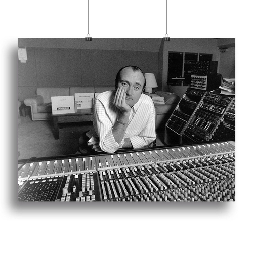 Phil Collins in the studio Canvas Print or Poster