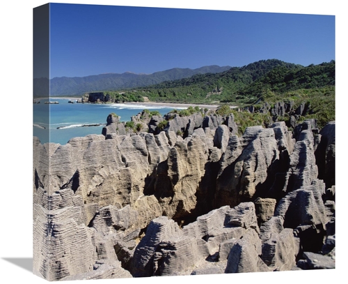 Global Gallery GCS-452464-16-142 16 in. Pancake Rocks, Paparoa Nat