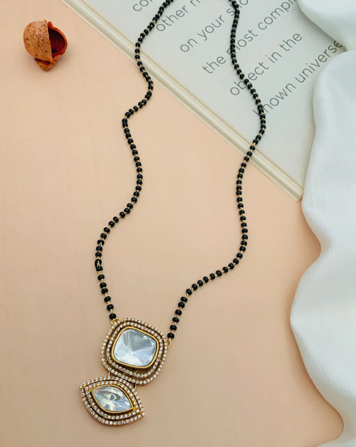 Traditional Gold Plated Polki Mangalsutra