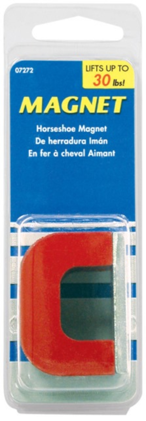 Master Magnetics 07272 Alnico Horseshoe Magnet  Red - 30 lbs