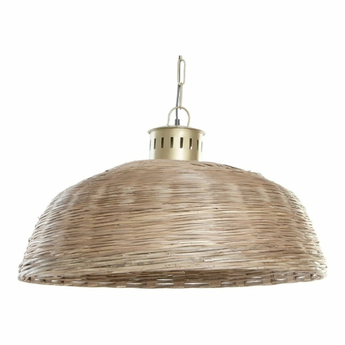 Ceiling Light DKD Home Decor Brown Multicolour Golden Metal wicker 50
