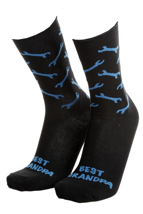 MATTI black socks for men with the text "BEST GRAN