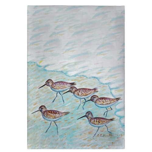 Betsy Drake GT269 Sandpipers Guest Towel - 20 x 20 in.