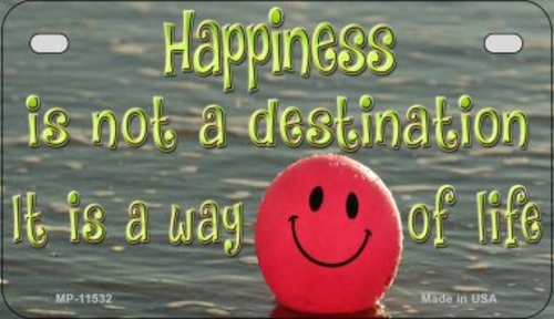 Smart Blonde MP-11532 7 x 4 in. Happiness Way Of Life Ball Novelty Met