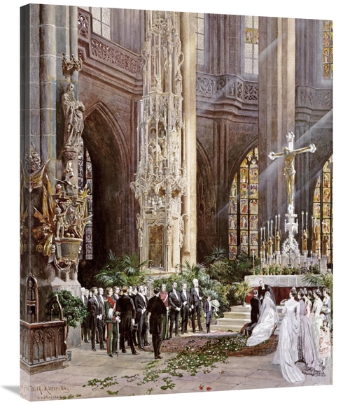 Global Gallery GCS-268465-36-142 36 in. A Wedding, Jacobi Church &