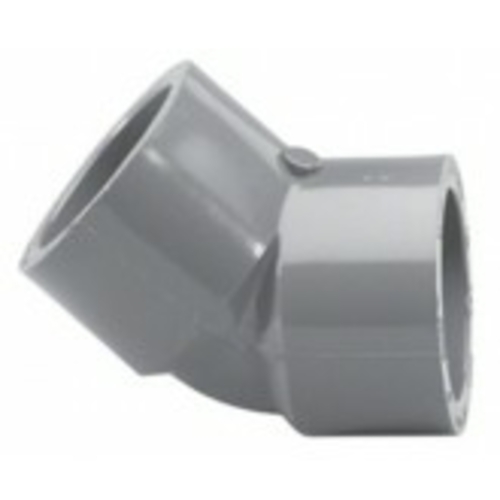 Lasco Fittings PV817015 1.5 in. Socket 45 deg Elbow