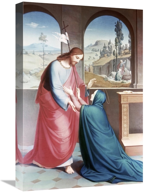 Global Gallery GCS-277559-22-142 22 in. Jesus Appears to His Mother Ar