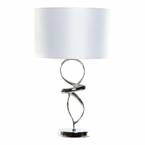Desk Lamp DKD Home Decor Silver Polyester Metal Cloth (33 x 33 x 55