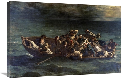 30 in. Don Juans Shipwreck Naufrage De Don Juan Art Print - Eugene Del