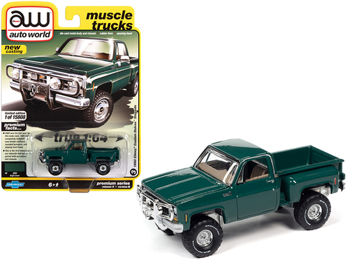 1980 Chevrolet Custom Deluxe Stepside Pickup Truck Green \Muscle