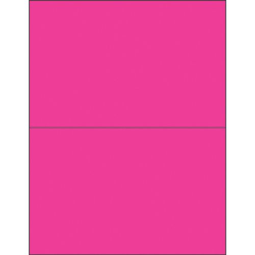 Tape Logic LL415PK 8.5 x 5.5 in. Fluorescent Pink Removable Rectangle 
