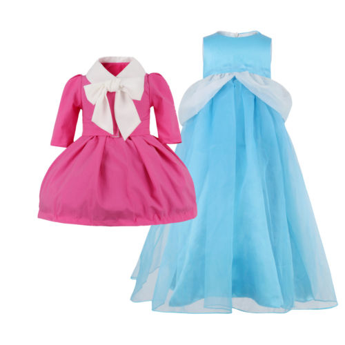 Baby Girl Changeable Dress+Coat Costume For