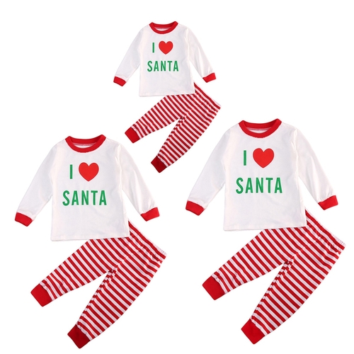 Xmas Family Matching Pjs Clothing Set Christmas