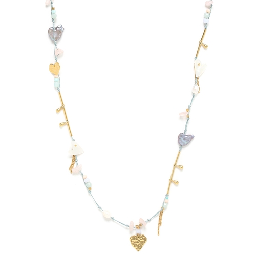 Franck Herval Joanna Long Necklace(Lt.Blue)