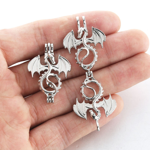 10PCS/Lot Pearls Cage Locket Necklaces Aroma