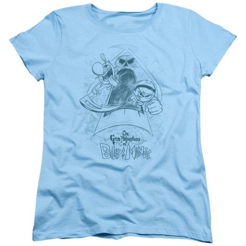 Grim Adventures Of Billy & Mandy-Sketched - Short Sleeve Womens Tee - 