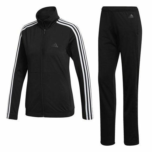 Women's Tracksuit Adidas Three Stripes Black