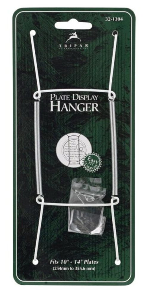 Tripar 32-1304 Plate Display Hanger  White - 10 to 14 in.