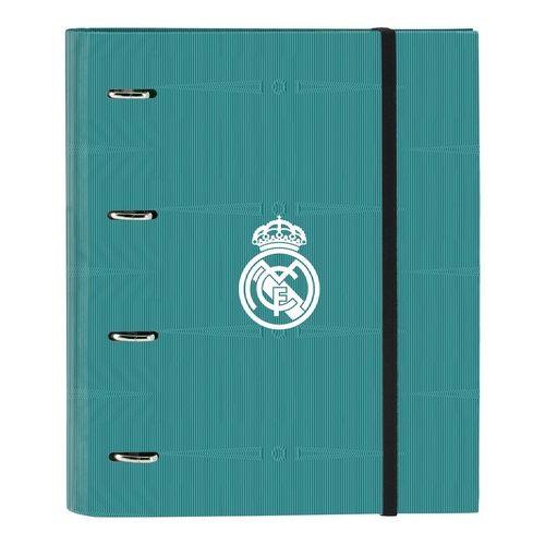 Ring binder Real Madrid C.F. White Turquoise Green 27 x 32 x 3.5 cm
