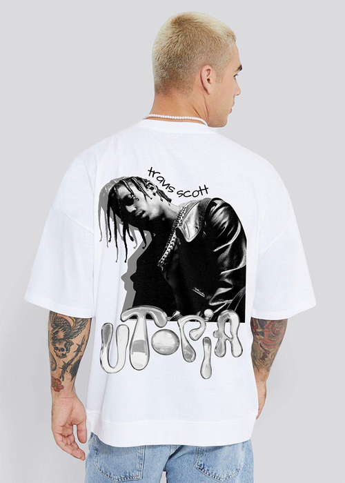 Utopia Men Oversized Printed T-Shirt