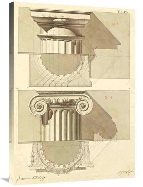 Global Gallery GCS-453929-36-142 36 in. Plate 54 for Elements of Civil