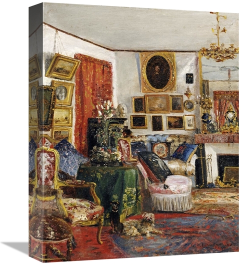 Global Gallery GCS-266175-16-142 16 in. An Interior of a Sitting Room 