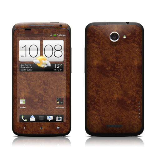 DecalGirl HONX-DKBURL HTC One X Skin - Dark Burlwood