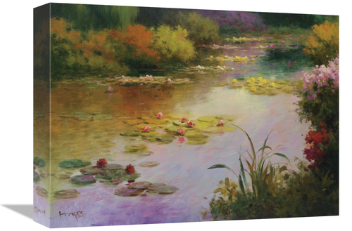 Global Gallery GCS-132408-1216-142 12 x 16 in. Water Lillies in Givern