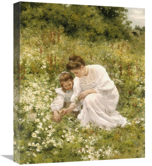 Global Gallery GCS-267260-22-142 22 in. Picking Daisies Art Print - He