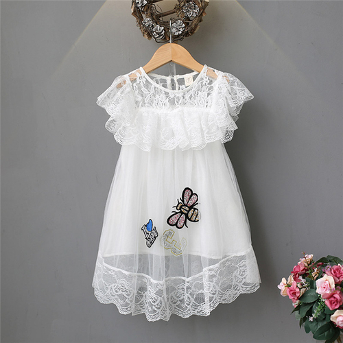 Fashion Kid Baby Girls Dress Summer Clothes Lace