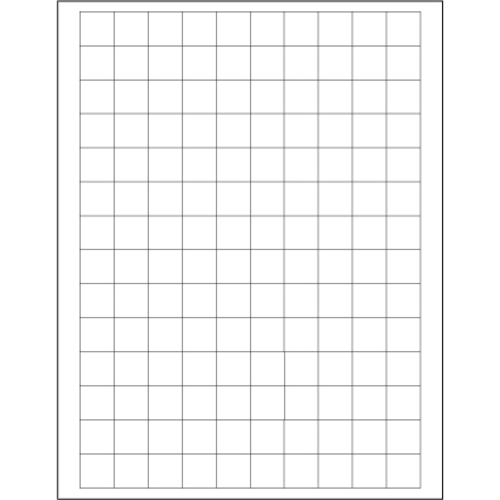 Tape Logic LL138 0.75 x 0.75 in. White Rectangle Laser Labels - Pack o