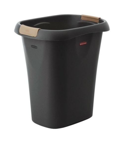 Rubbermaid FG5L6100Bla Wastebasket  21-qt - Black- pack of 6