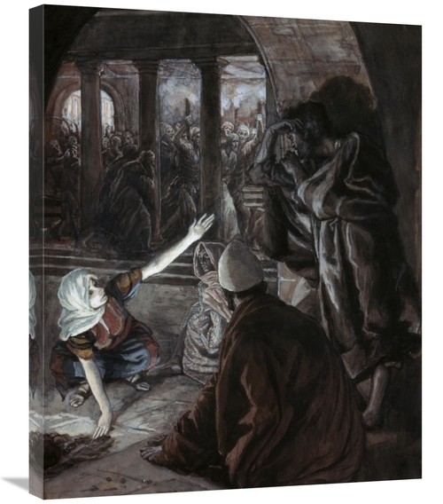 Global Gallery GCS-280404-30-142 30 in. Lord Looked Upon Peter Art Pri