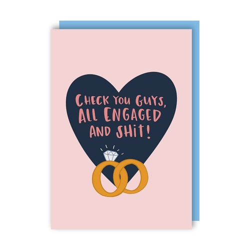 Funny Engagement Card (Pack of 6)