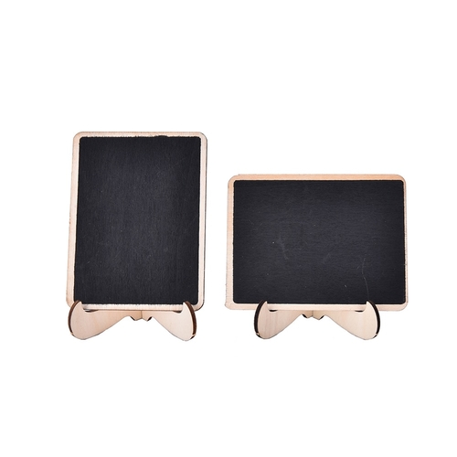 10pcs Mini Blackboard Wooden Rectangle Shape Board