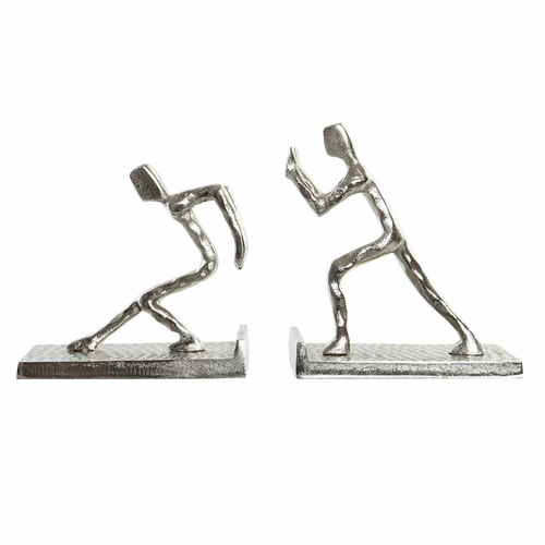 Bookend DKD Home Decor 16 x 8,4 x 15 cm Aluminium Modern Men