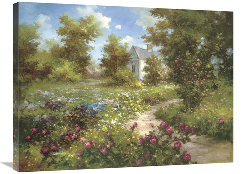 Global Gallery GCS-115316-2432-142 24 x 32 in. The Enchanted Garden Ar