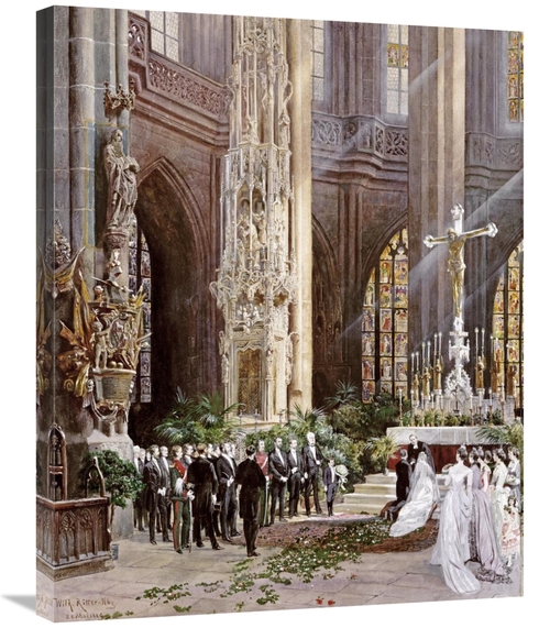 Global Gallery GCS-268465-30-142 30 in. A Wedding, Jacobi Church &