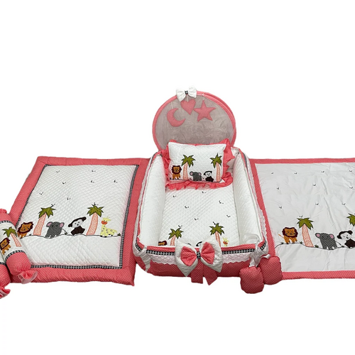 Patch /Appliqué Work Bedding 1 Mattress 2 & 2 side pillow Set