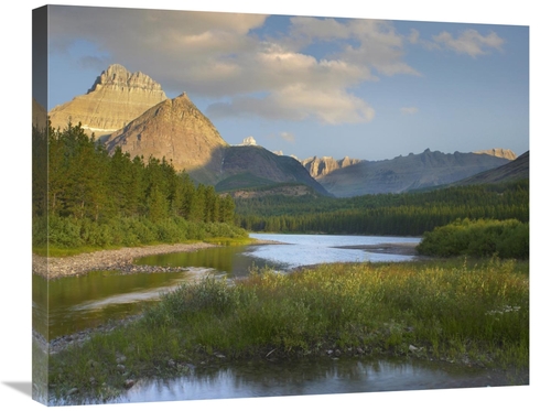 22 x 28 in. Mount Wilbur at Fishercap Lake, Glacier National Park&