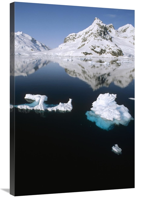 Global Gallery GCS-451349-2436-142 24 x 36 in. Ice Floe & Mountains&#4