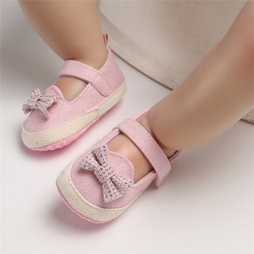 Cute Toddler Baby Girl Canvas Crib Shoes