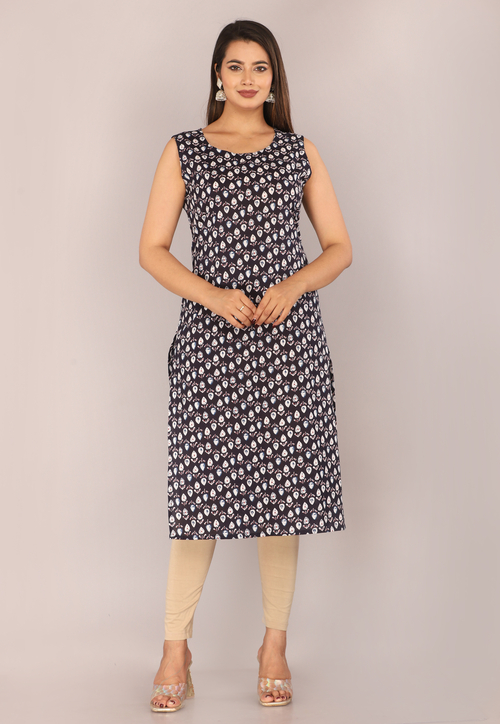 Kurti collection without sleeve kurti