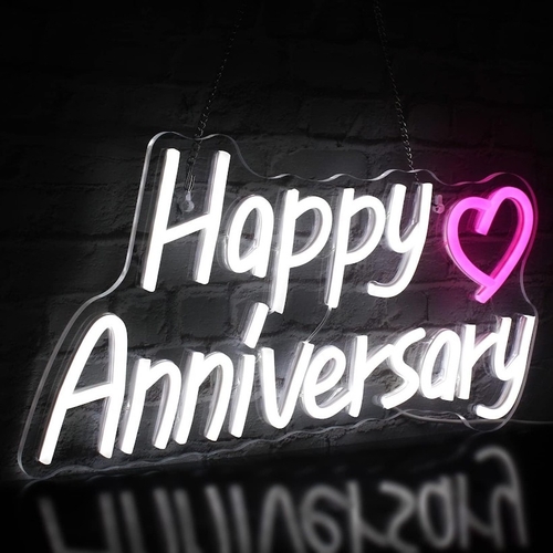 Happy Birthday Neon Sign for Backdrop with Dimmable Switch Birthday