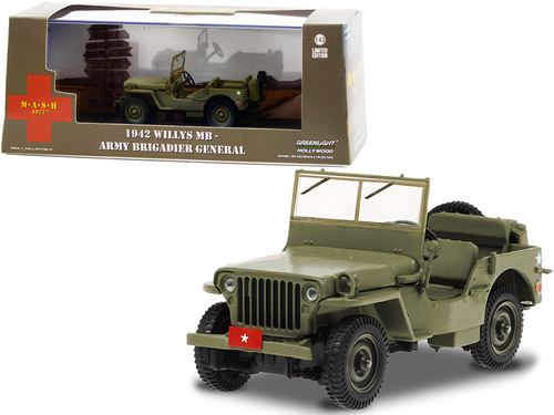 1942 Willys MB Army Green \Army Brigadier General\" \"MASH\"