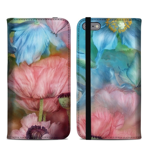 DecalGirl AIP6PFOC-POPPYGARDEN Apple iPhone 6 Plus Folio Case - Poppy 