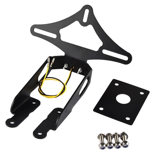 License Plate Holder with LED Light Tail Tidy