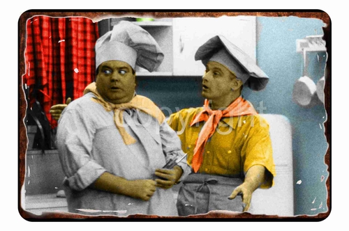 Honeymooners Ralph The Chef  8 x 12 inch Metal Tin Sign