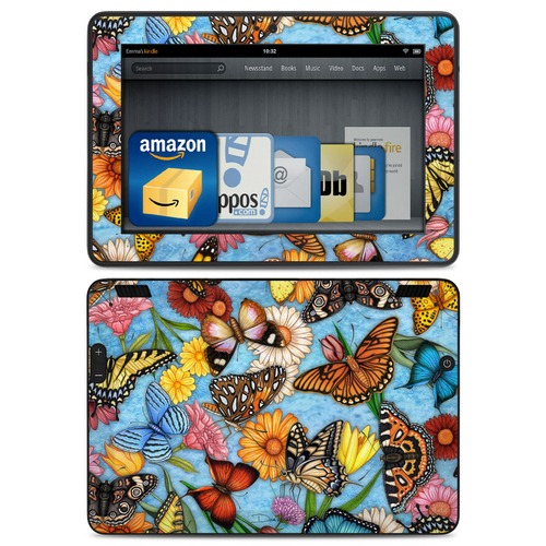 DecalGirl AKX7-BTLAND Amazon Kindle HDX Skin - Butterfly Land