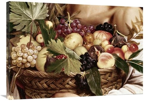 Global Gallery GCS-276972-40-142 40 in. Boy with Basket of Fruit - Det